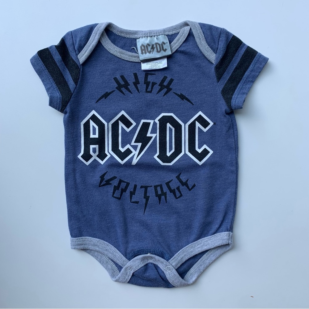 3/$10 AC/DC Baby boy bodysuit 0-3m